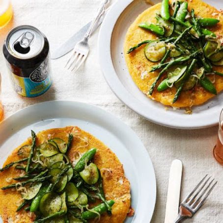 Oversized Mozzarella Arepas